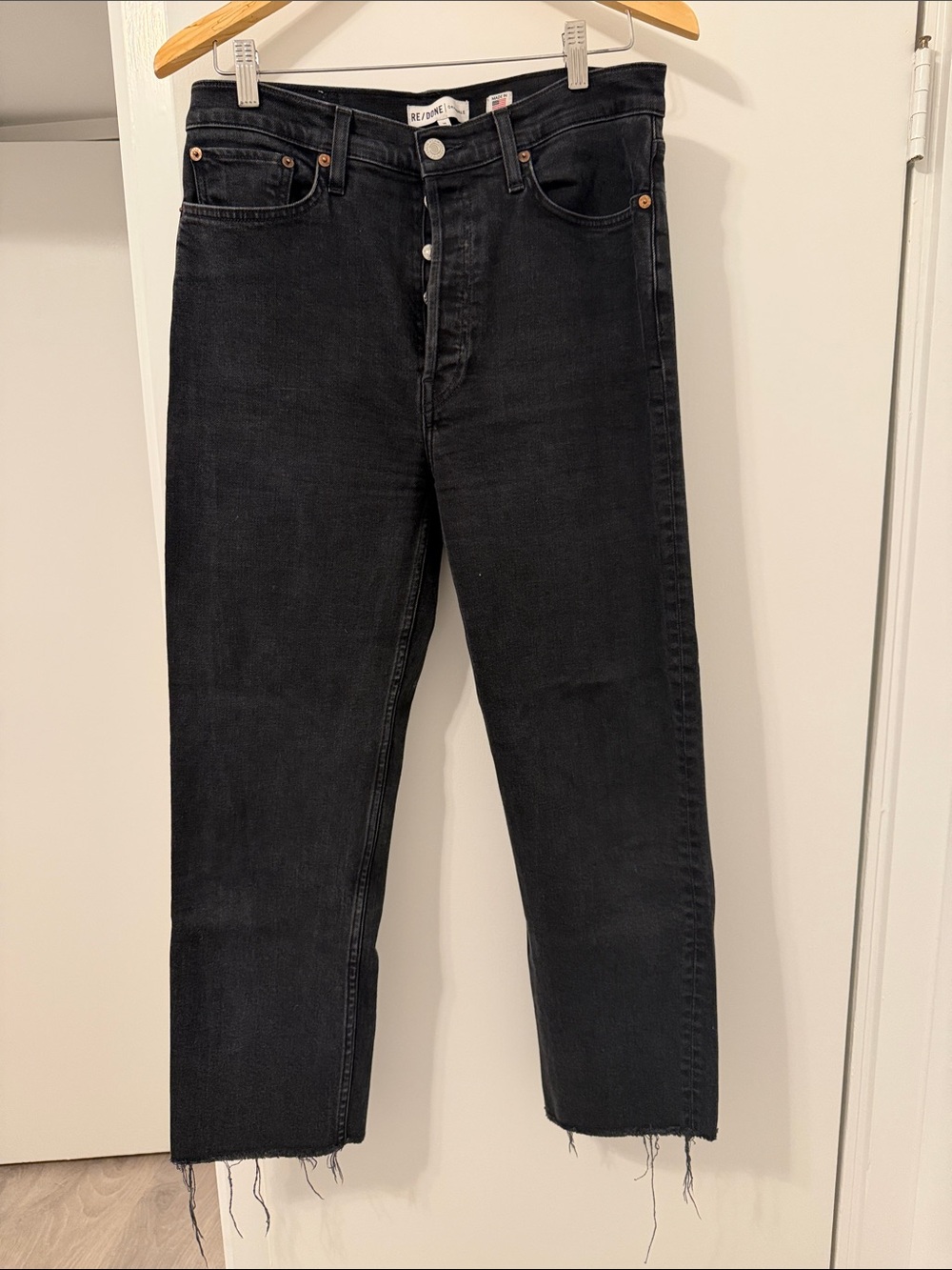 Re/Done Levi’s black jeans Size 30